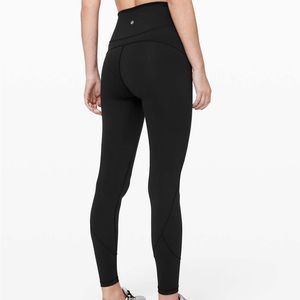 Lululemon In Movement Tight 25in - Black - Size 4